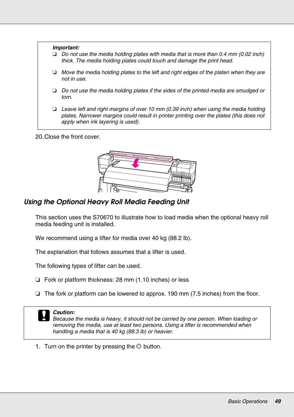 Epson S70670 User Manual | Page 49 / 193