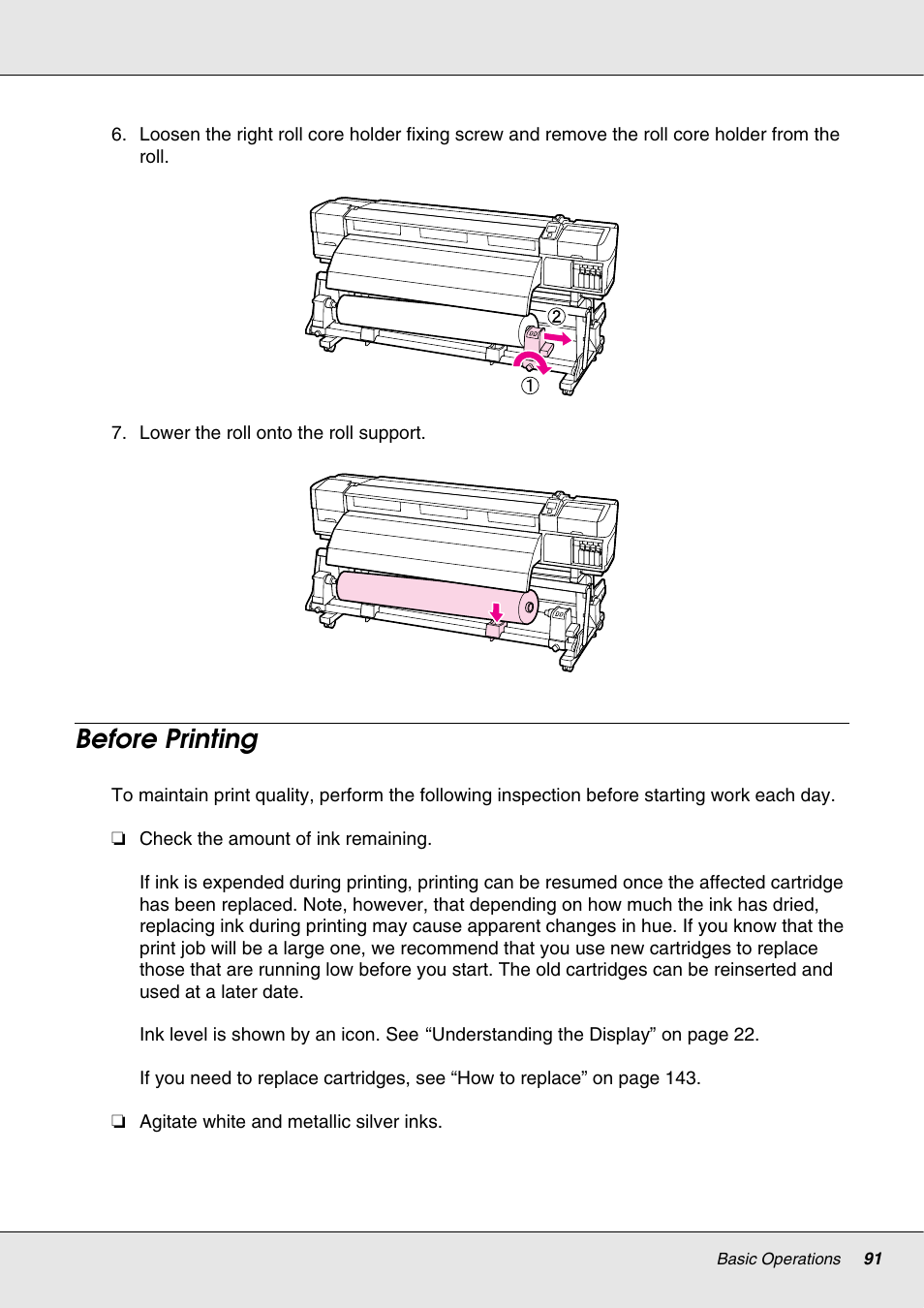 Before printing | Epson S70670 User Manual | Page 91 / 193