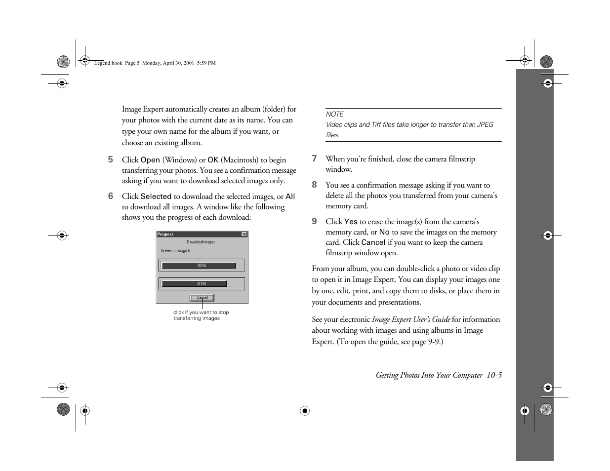 Epson PhotoPC 3100Z User Manual | Page 105 / 193