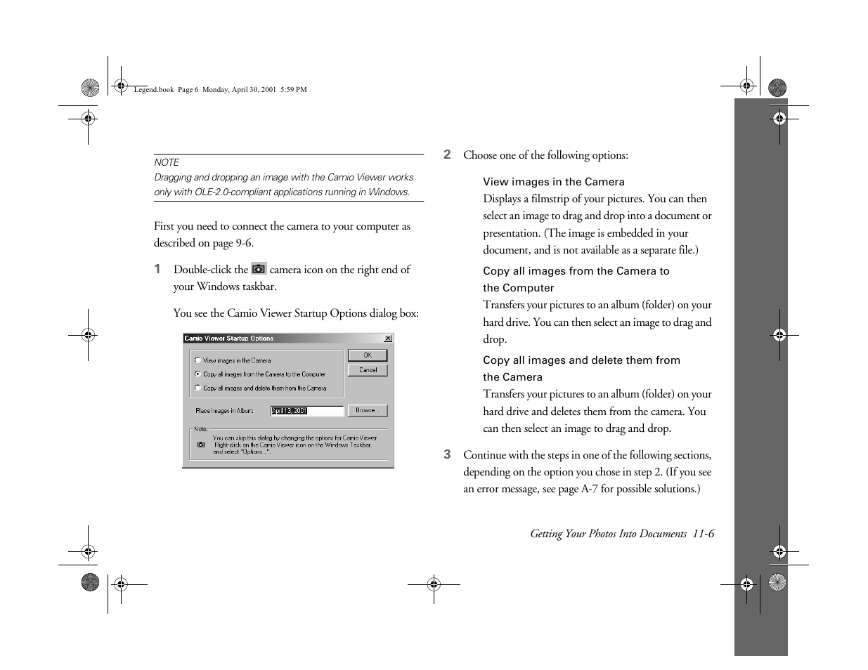 Epson PhotoPC 3100Z User Manual | Page 112 / 193