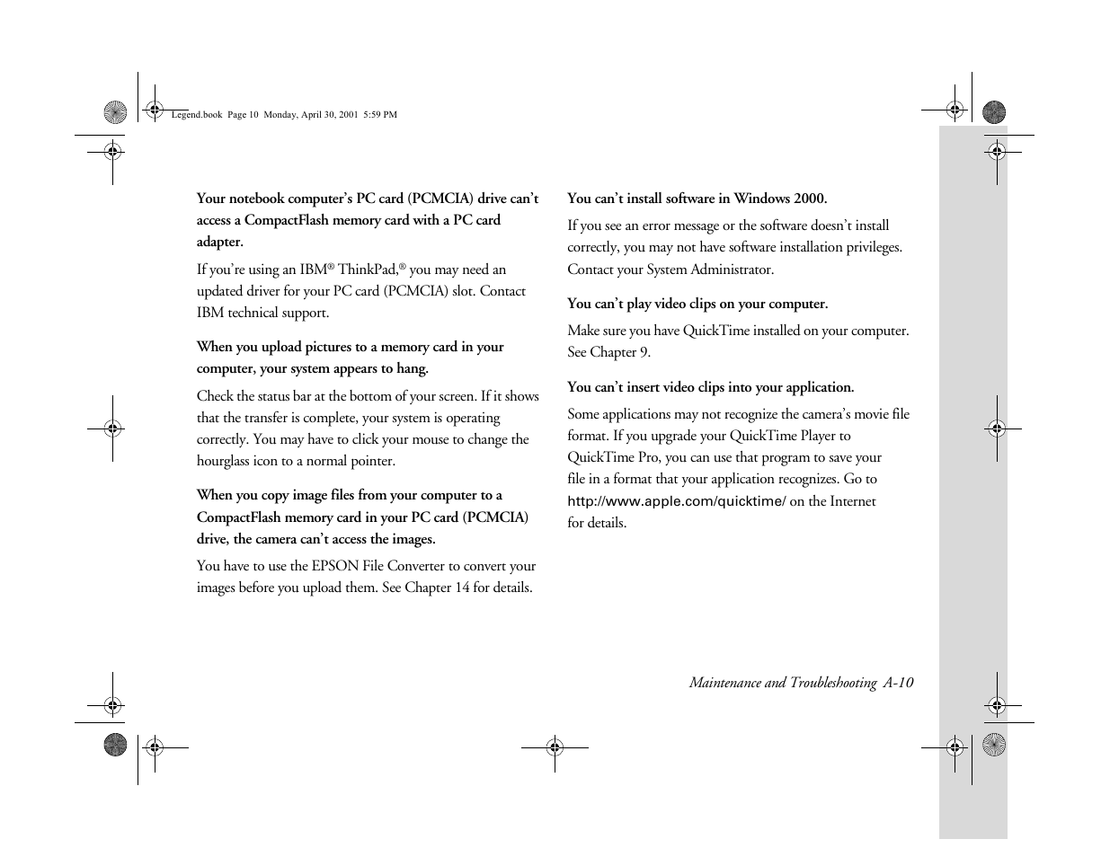 Epson PhotoPC 3100Z User Manual | Page 147 / 193