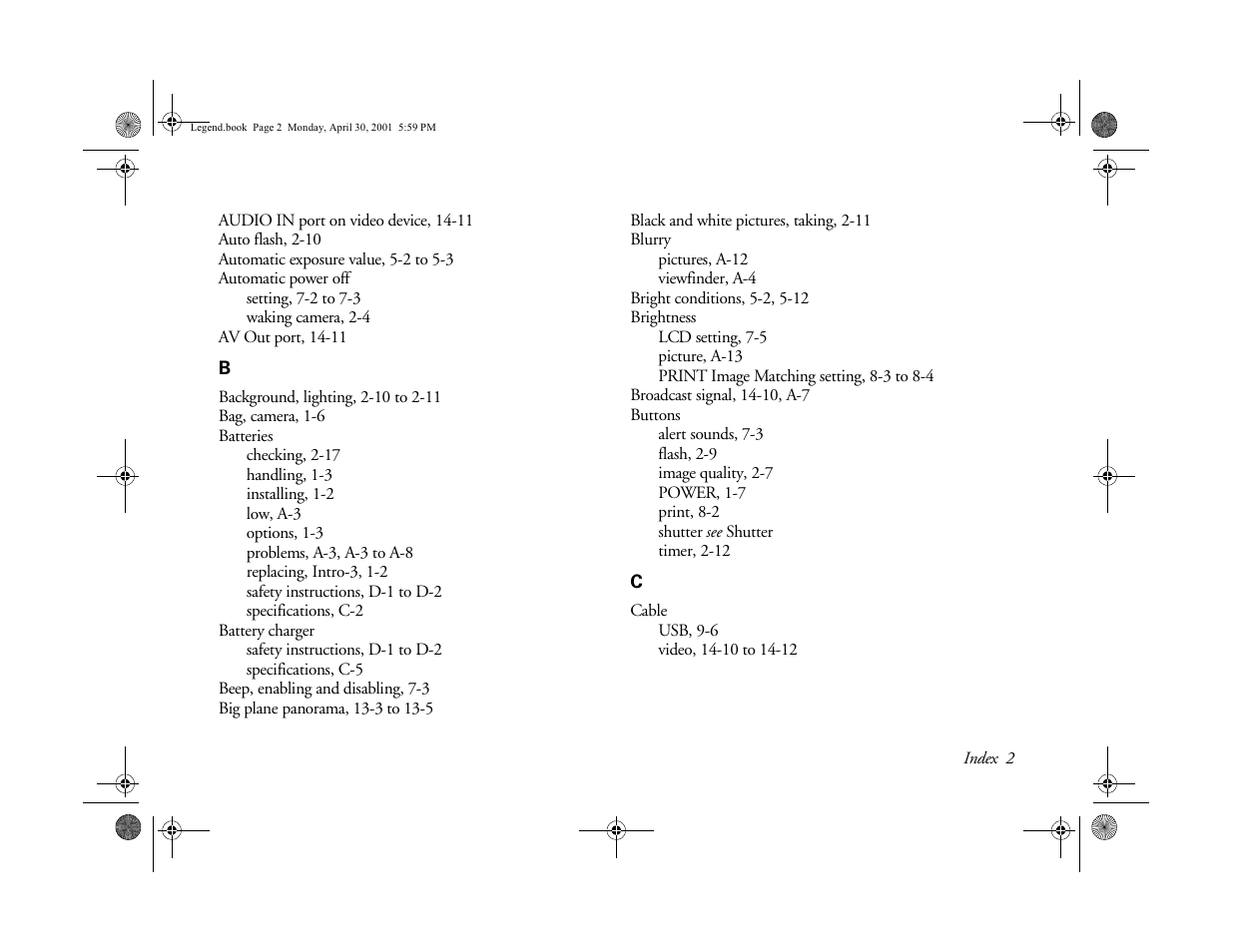 Epson PhotoPC 3100Z User Manual | Page 175 / 193
