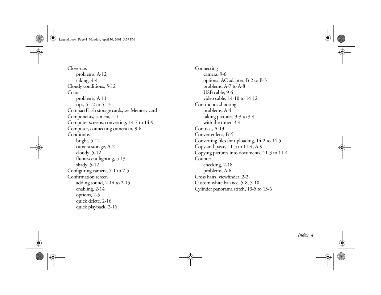 Epson PhotoPC 3100Z User Manual | Page 177 / 193