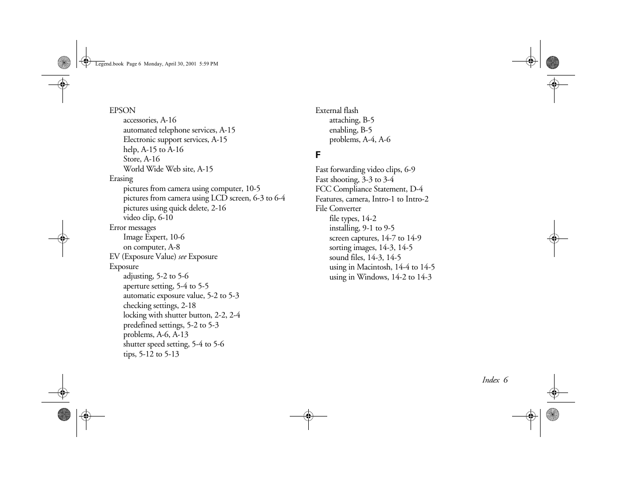 Epson PhotoPC 3100Z User Manual | Page 179 / 193
