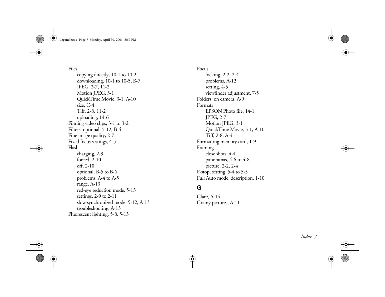 Epson PhotoPC 3100Z User Manual | Page 180 / 193