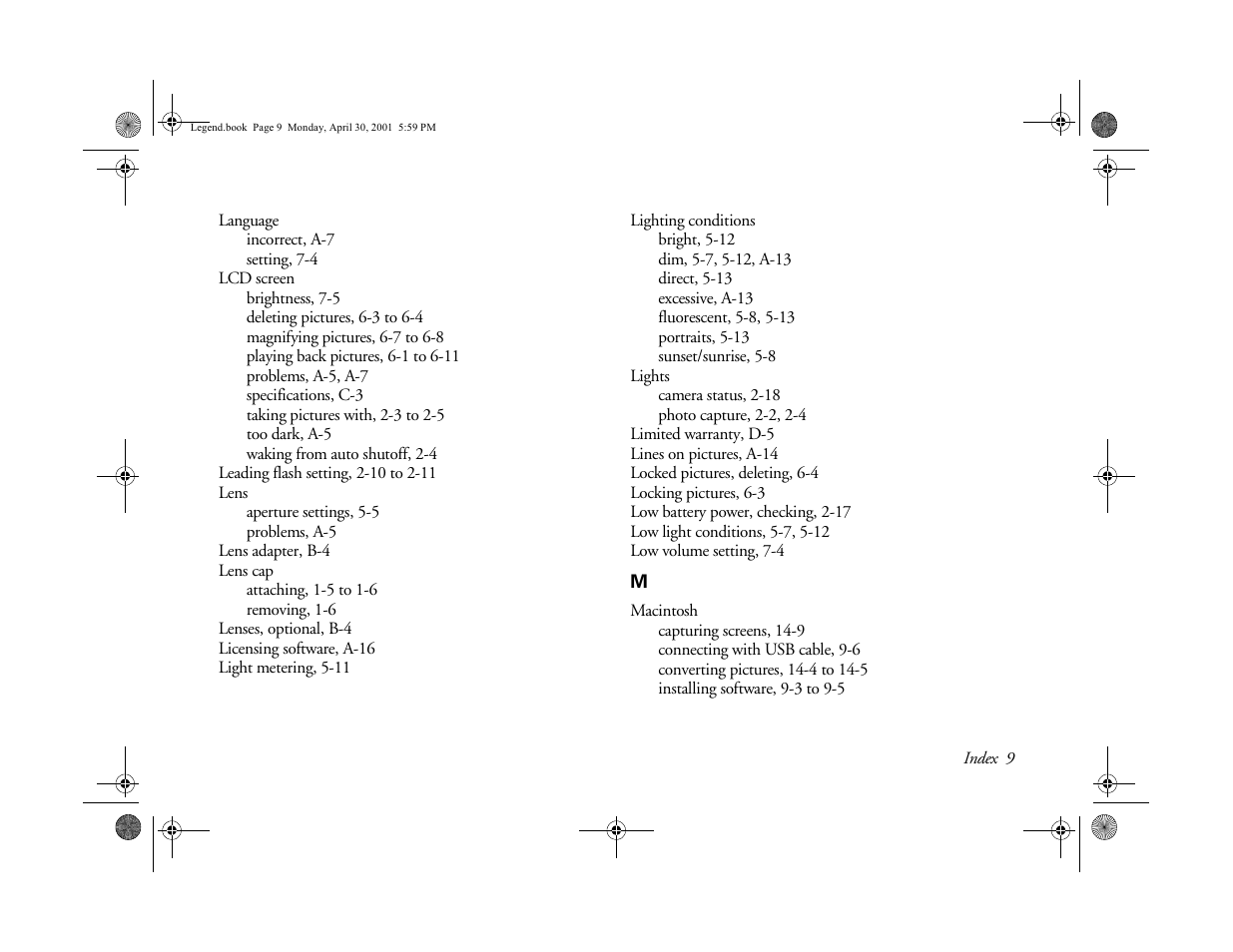 Epson PhotoPC 3100Z User Manual | Page 182 / 193
