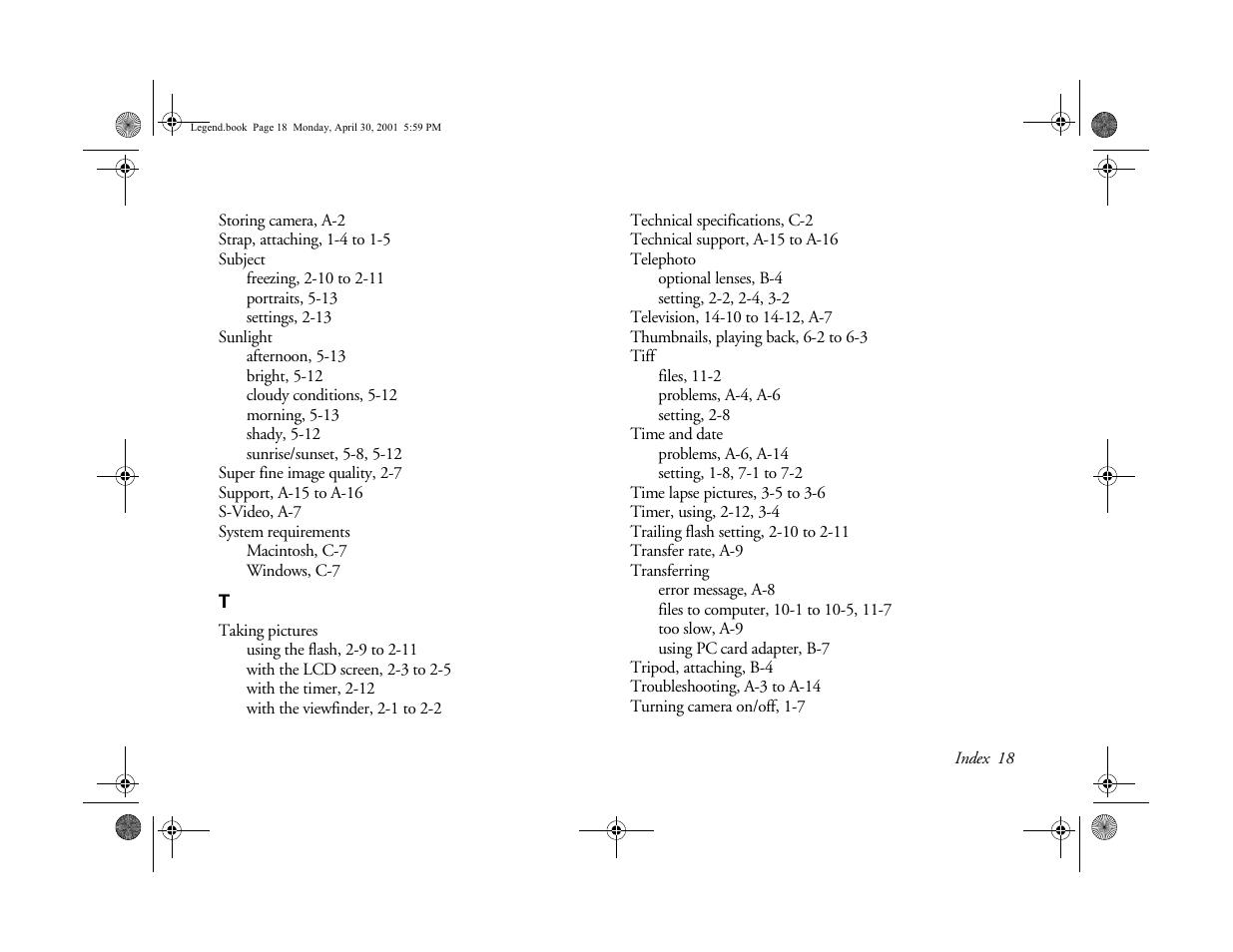 Epson PhotoPC 3100Z User Manual | Page 191 / 193