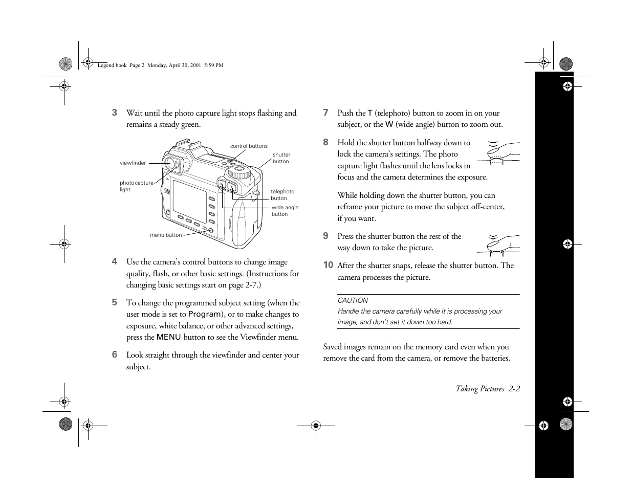 Epson PhotoPC 3100Z User Manual | Page 27 / 193