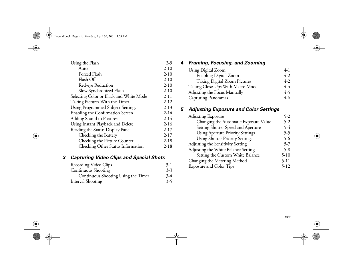 Epson PhotoPC 3100Z User Manual | Page 6 / 193