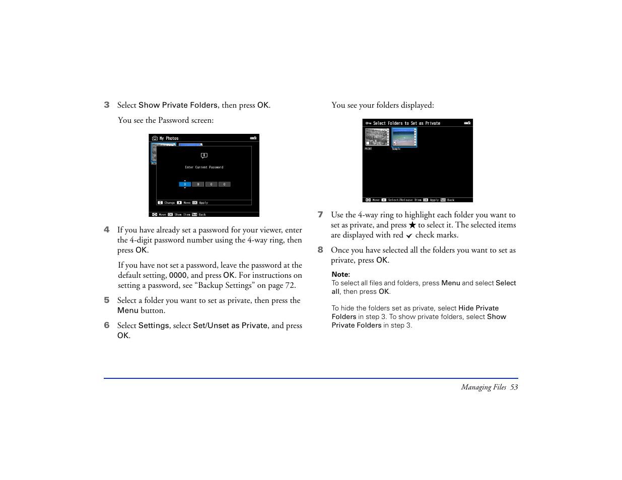 Epson Multimedia Photo Viewer P-6000 User Manual | Page 53 / 97