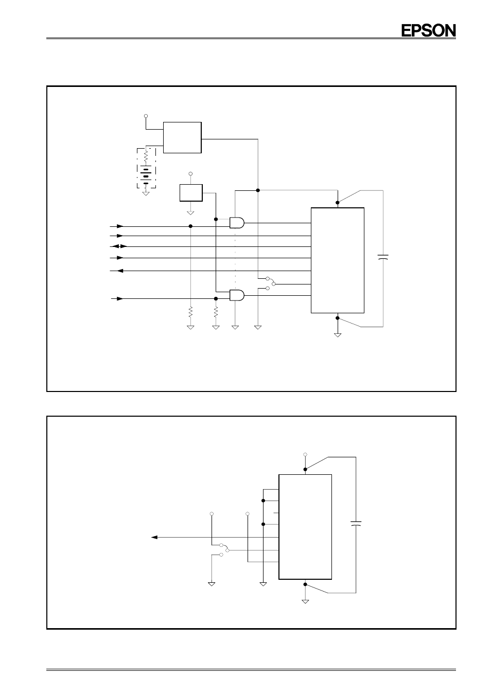 Rtc - 4543 sa/sb, Examples of external circuits, Rtc 4543 | Rtc-4543 | Epson RTC-4543SB User Manual | Page 12 / 16