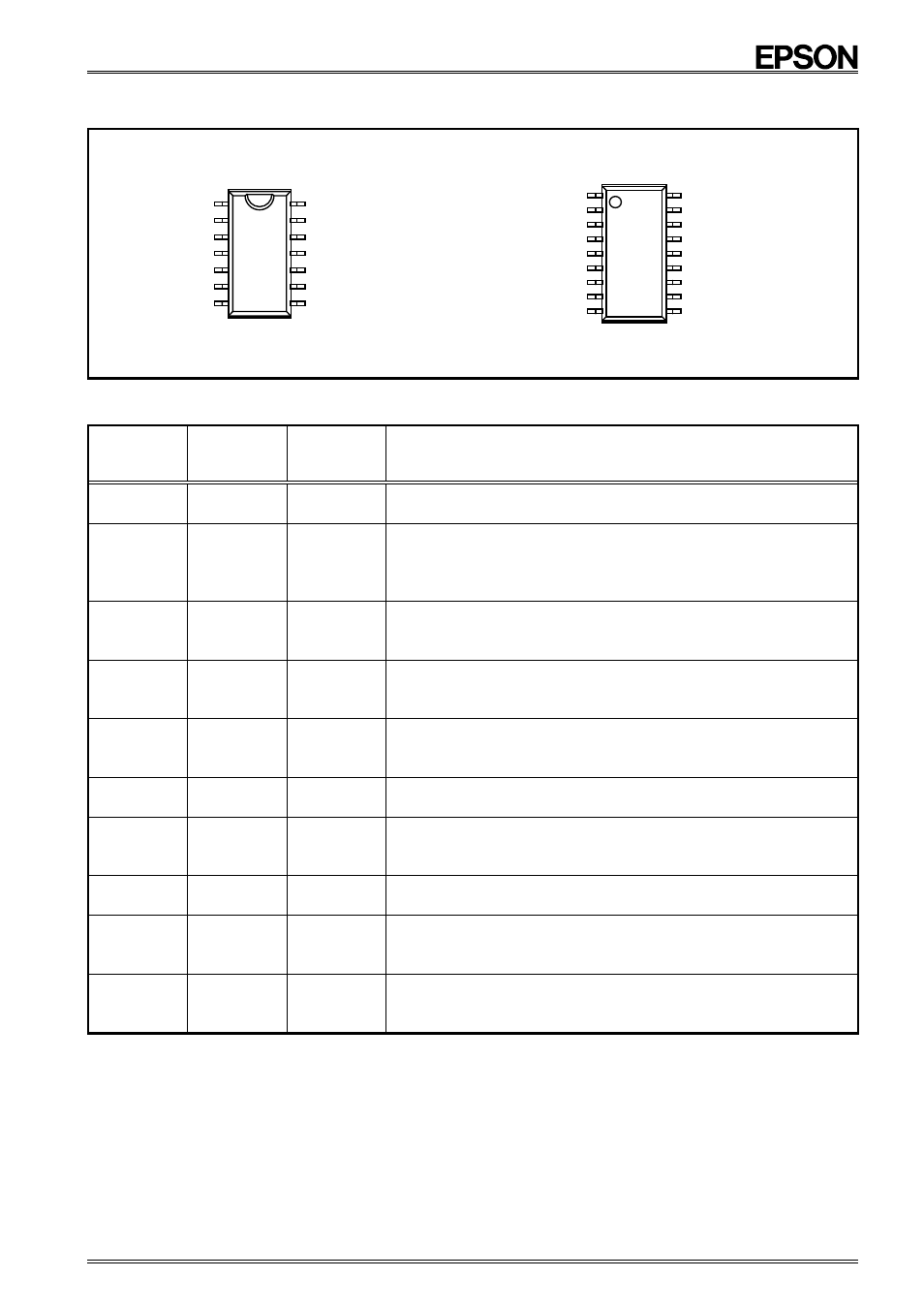 Rtc - 4543 sa/sb, Pin connections, Pin functions | Epson RTC-4543SB User Manual | Page 5 / 16