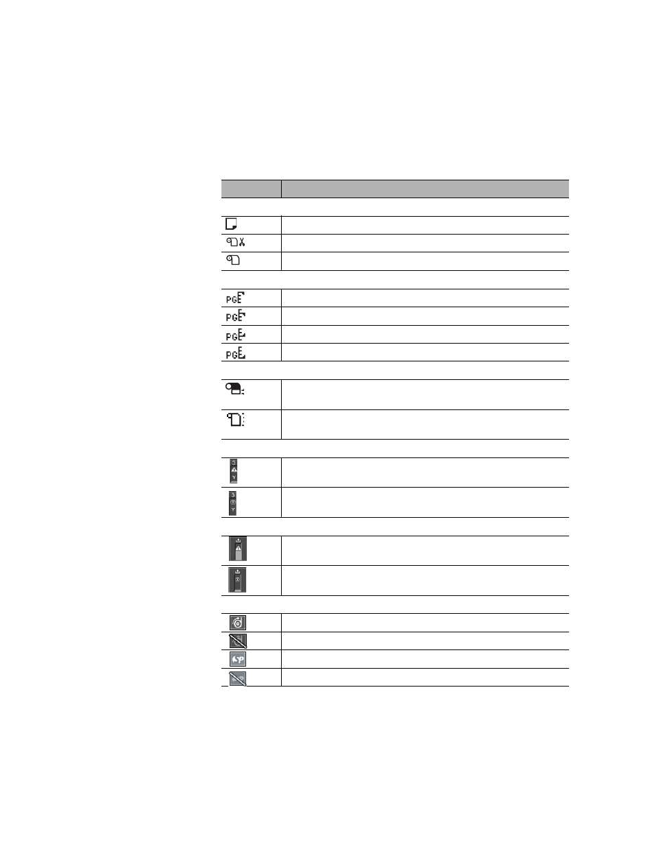 Lcd screen icons | Epson STYLUS 7890 User Manual | Page 212 / 224