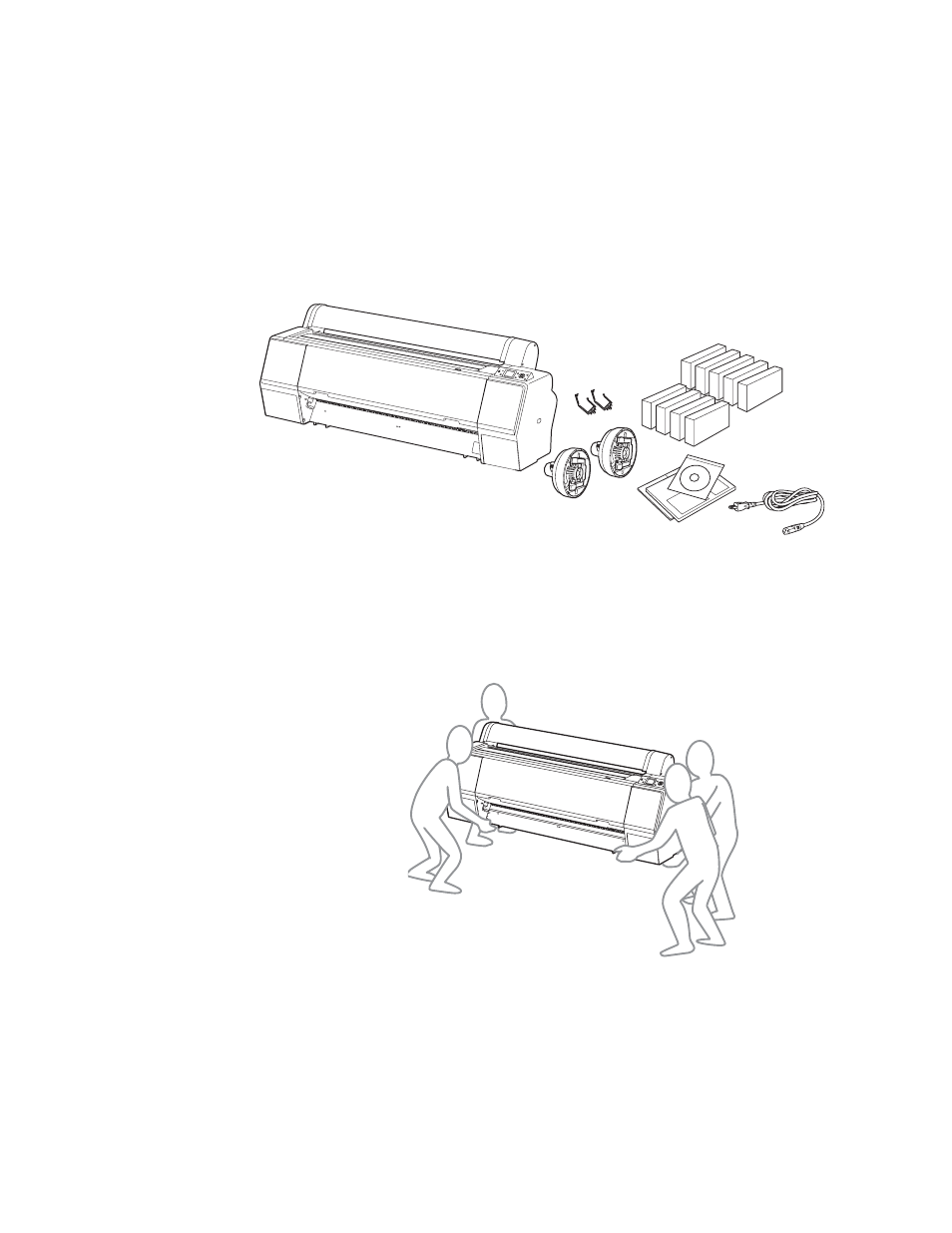 Unpacking the printer and mounting it on the stand | Epson STYLUS 7890 User Manual | Page 25 / 224