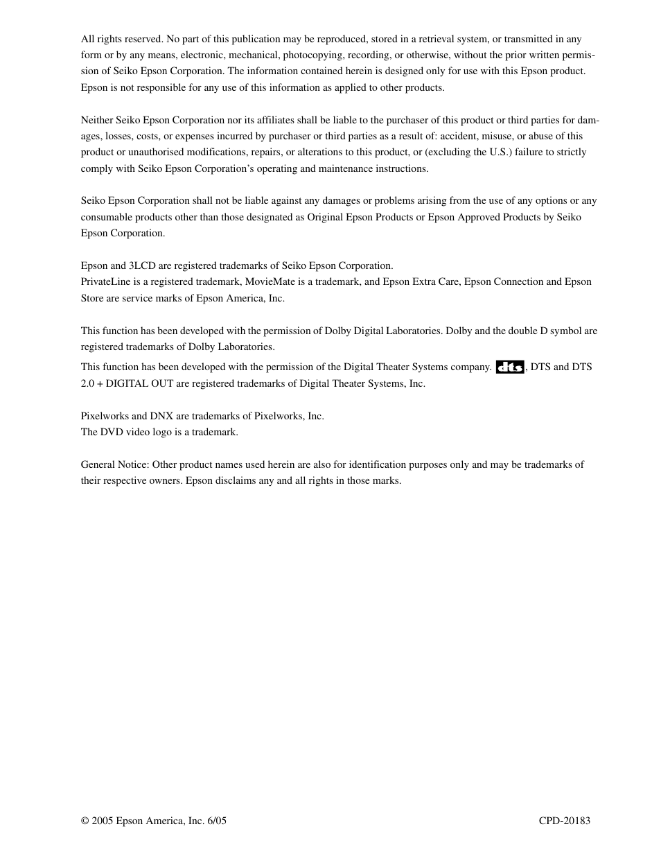 Epson 25 User Manual | Page 2 / 76