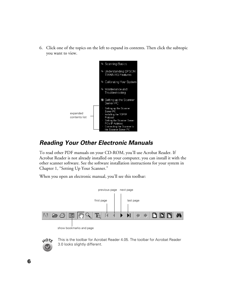Reading your other electronic manuals | Epson GT-30000 User Manual | Page 12 / 148