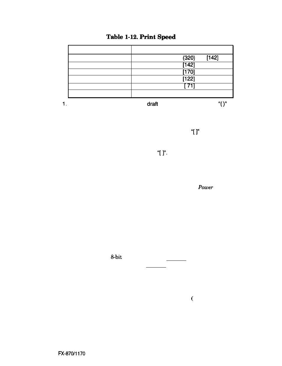 Input data buffer, Interfaces, Parallel interface | Epson FX-870/1170 User Manual | Page 25 / 181