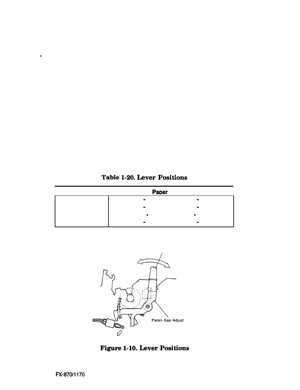 Adjust lever operation | Epson FX-870/1170 User Manual | Page 37 / 181