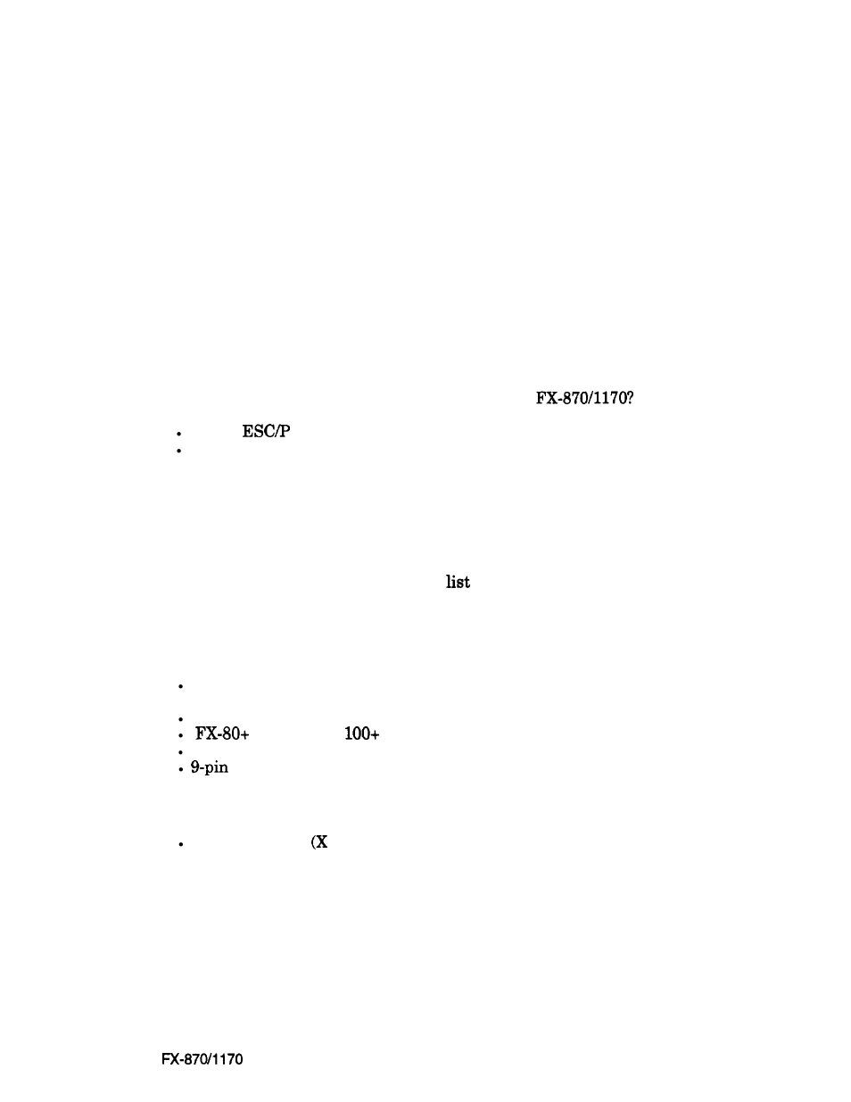 Commonly asked questions and answers | Epson FX-870/1170 User Manual | Page 45 / 181