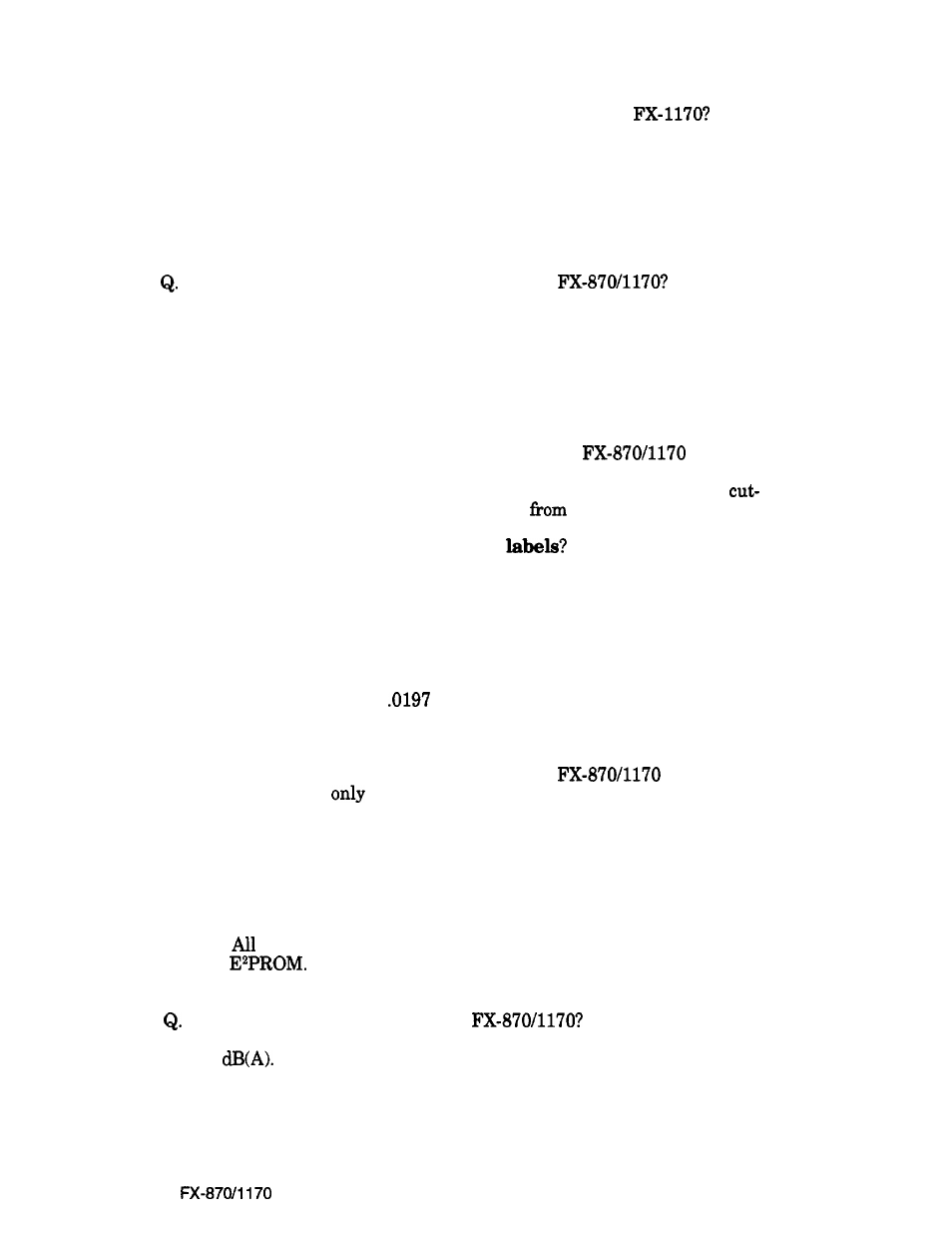 Epson FX-870/1170 User Manual | Page 47 / 181