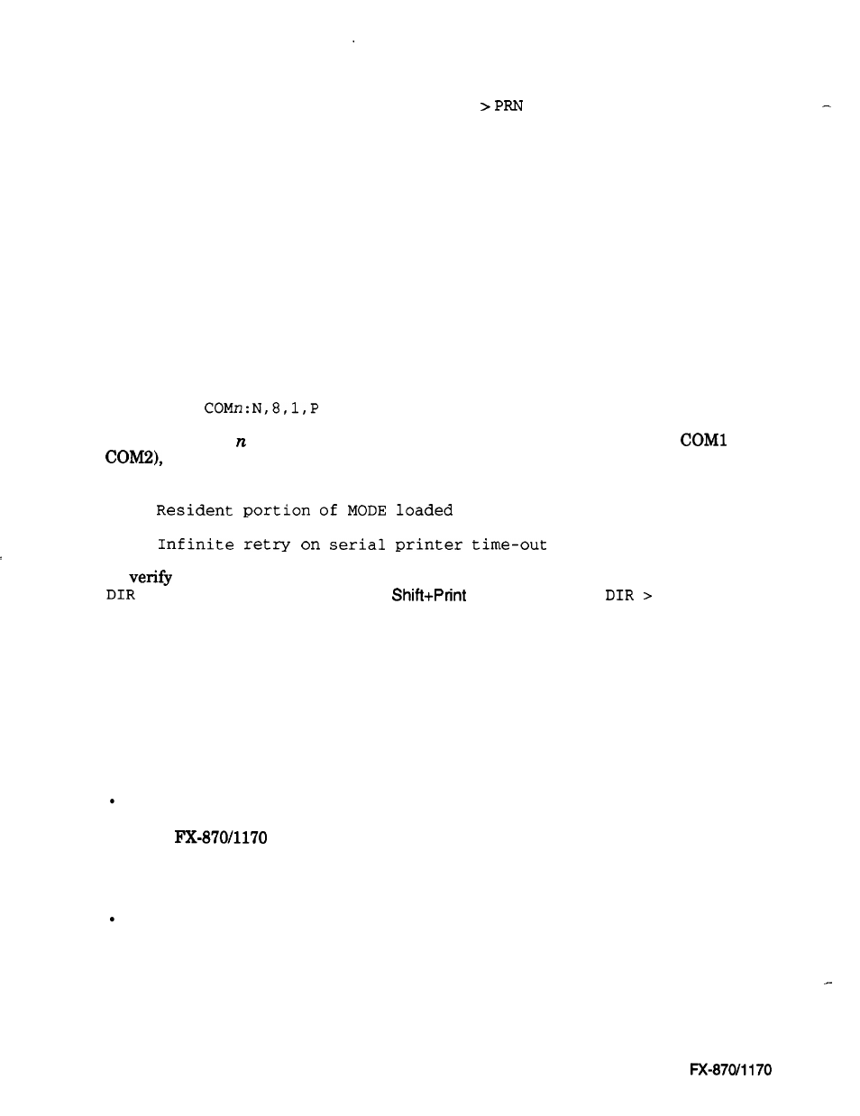 Serial connection to an ms-dos computer, Tips to increase printer life | Epson FX-870/1170 User Manual | Page 52 / 181