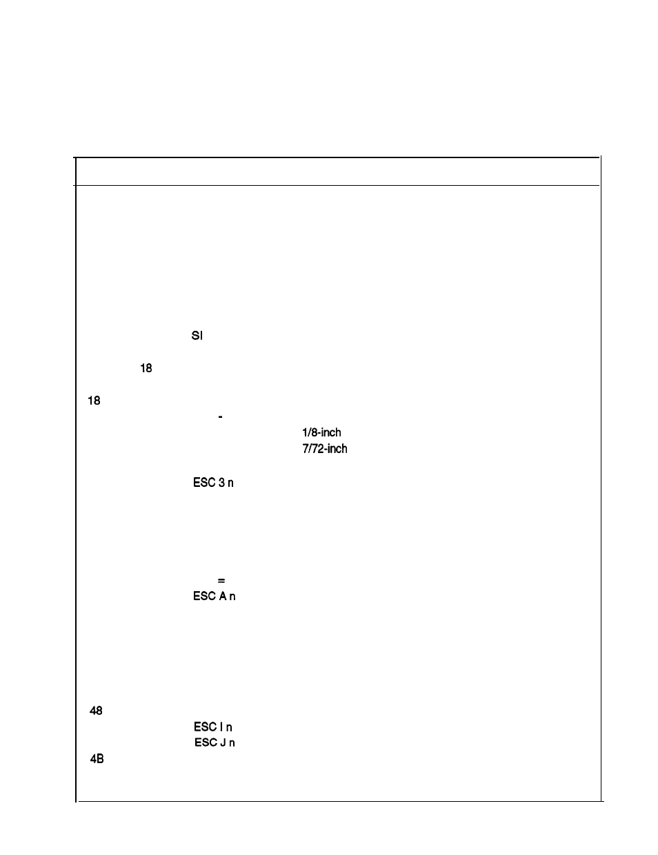 Hex quick reference table for ibm commands | Epson FX-870/1170 User Manual | Page 76 / 181