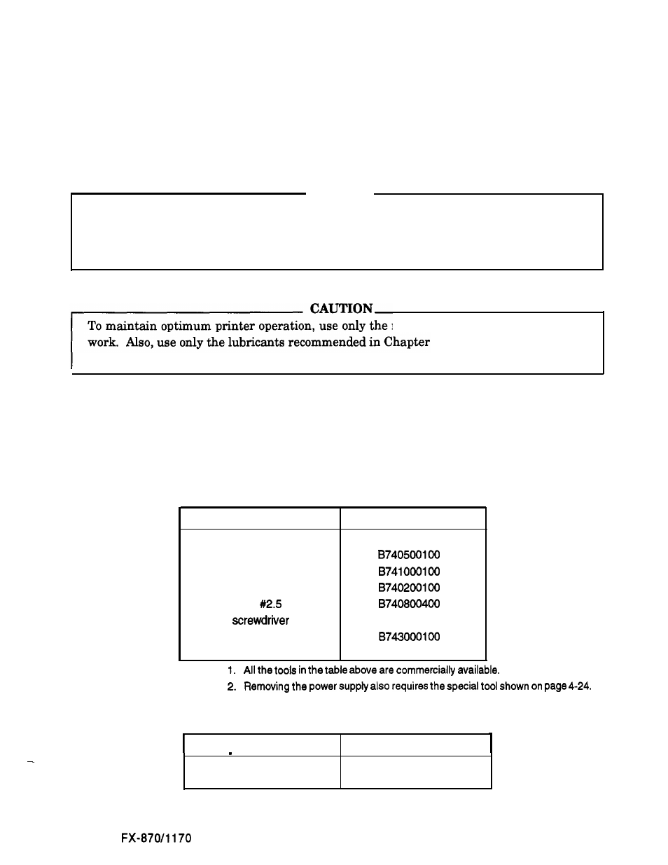 Precautions, Tools, Disassembly and assembly 4 | Epson FX-870/1170 User Manual | Page 80 / 181