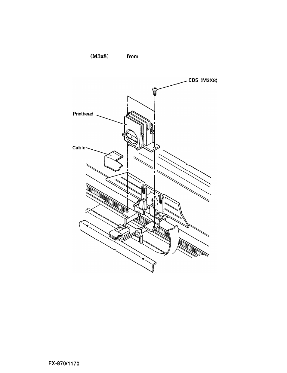Removing the printhead | Epson FX-870/1170 User Manual | Page 86 / 181