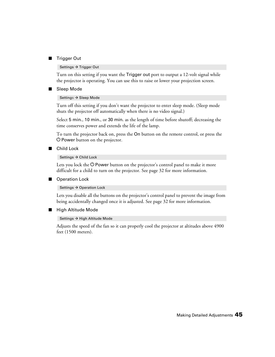 Epson 1080 User Manual | Page 45 / 76