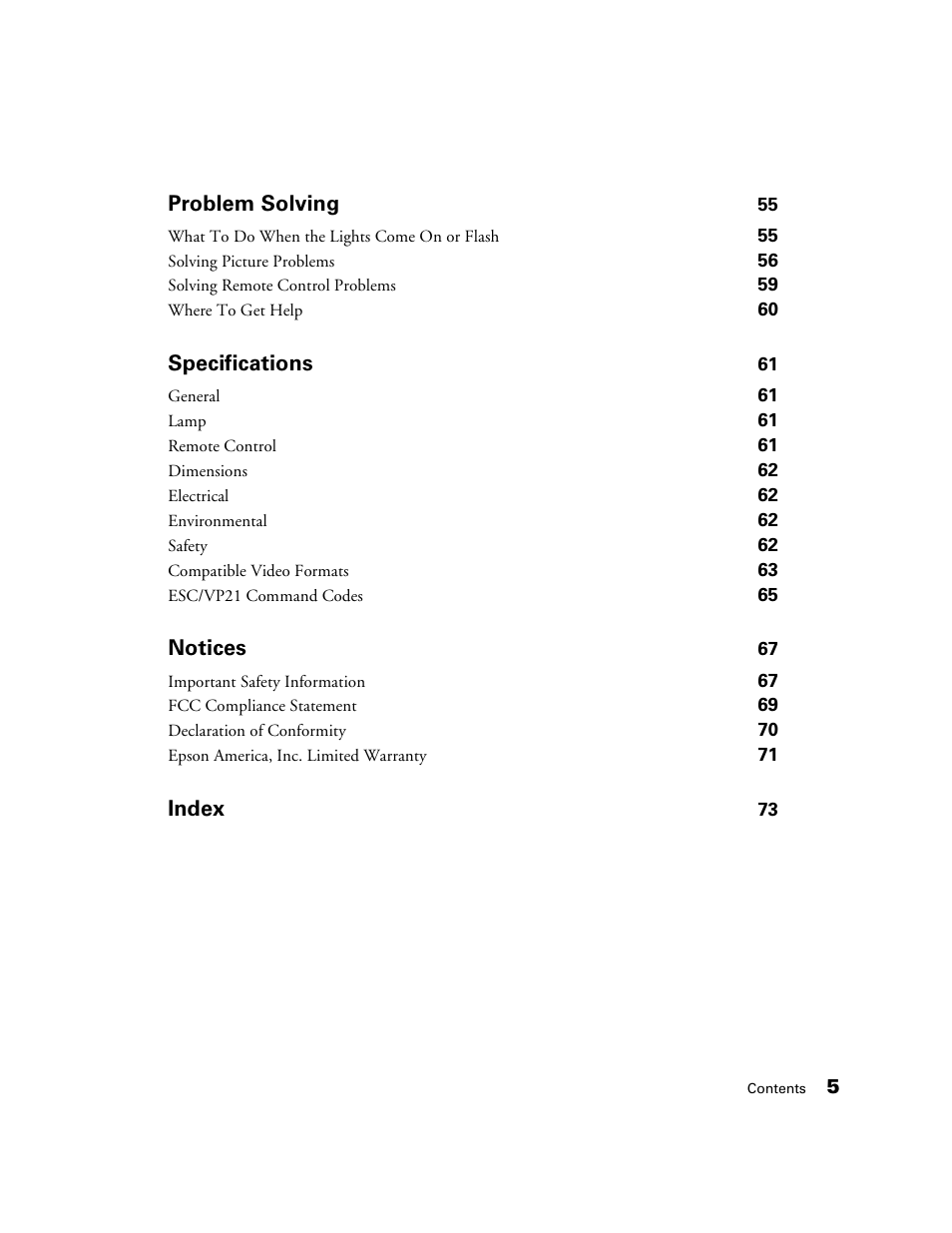 Epson 1080 User Manual | Page 5 / 76
