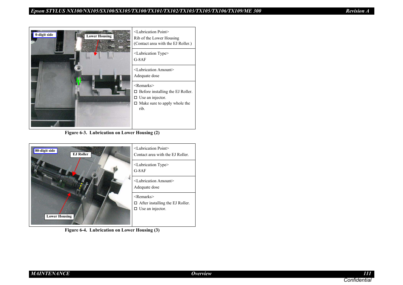 Epson Stylus TX100 User Manual | Page 111 / 113