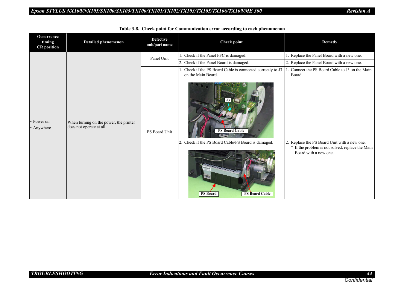 Epson Stylus TX100 User Manual | Page 44 / 113