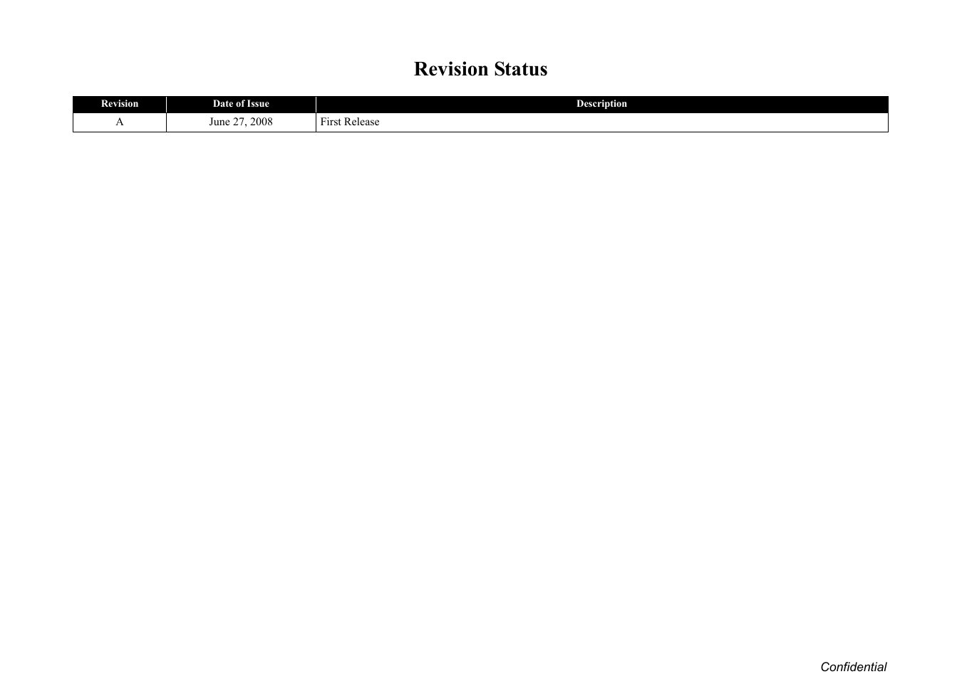 Revision status | Epson Stylus TX100 User Manual | Page 5 / 113