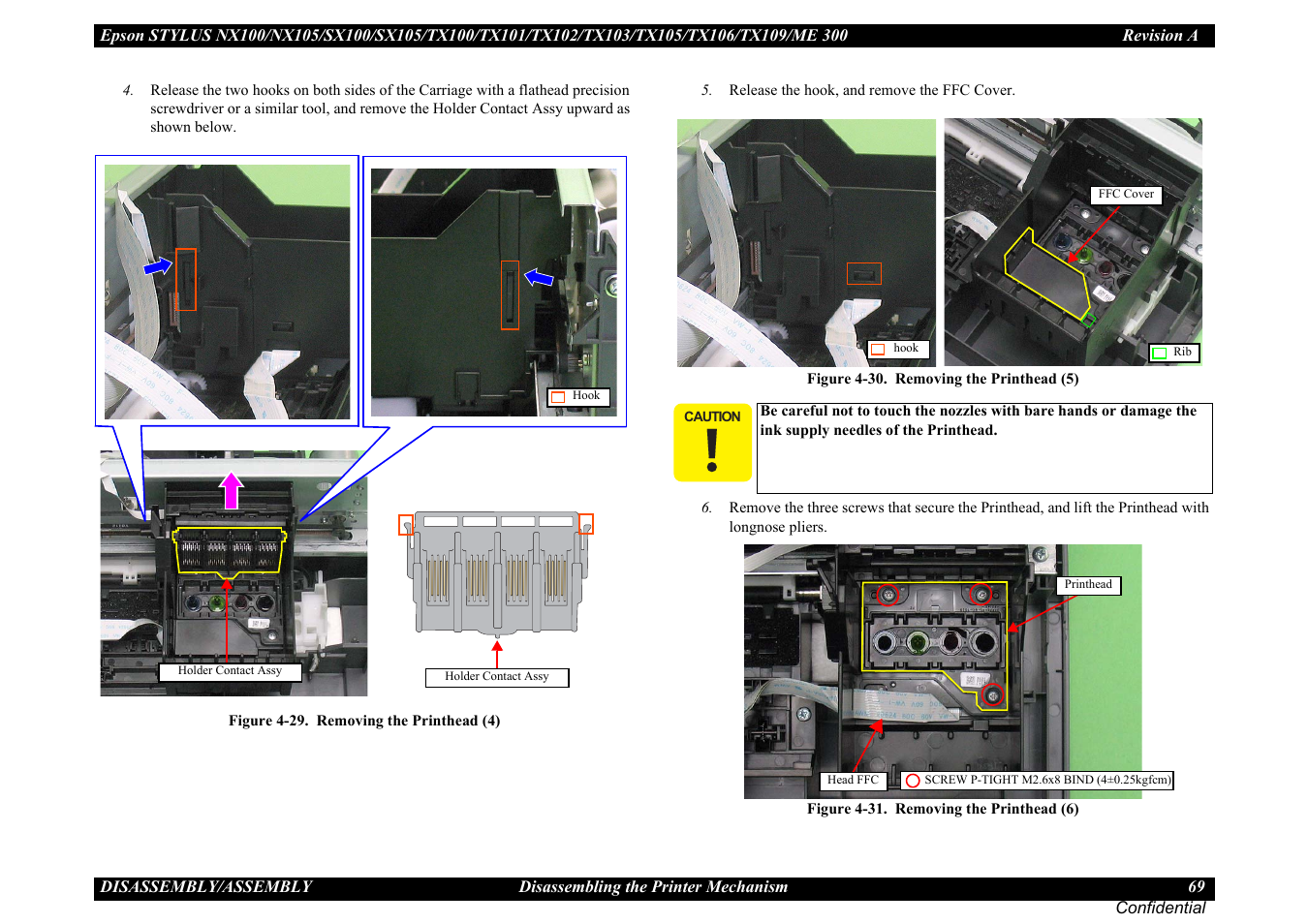 Epson Stylus TX100 User Manual | Page 69 / 113
