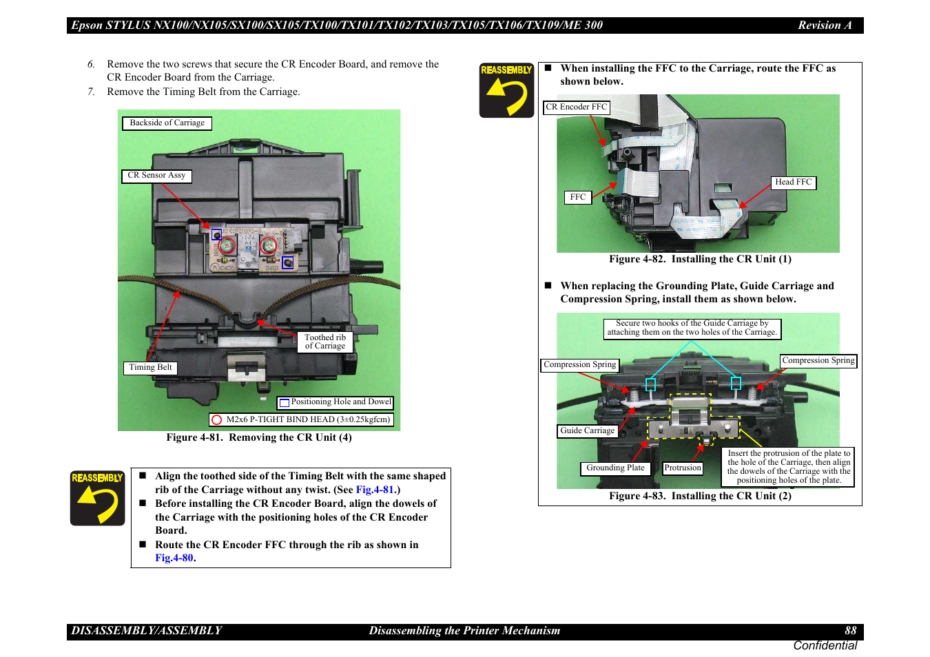 Epson Stylus TX100 User Manual | Page 88 / 113