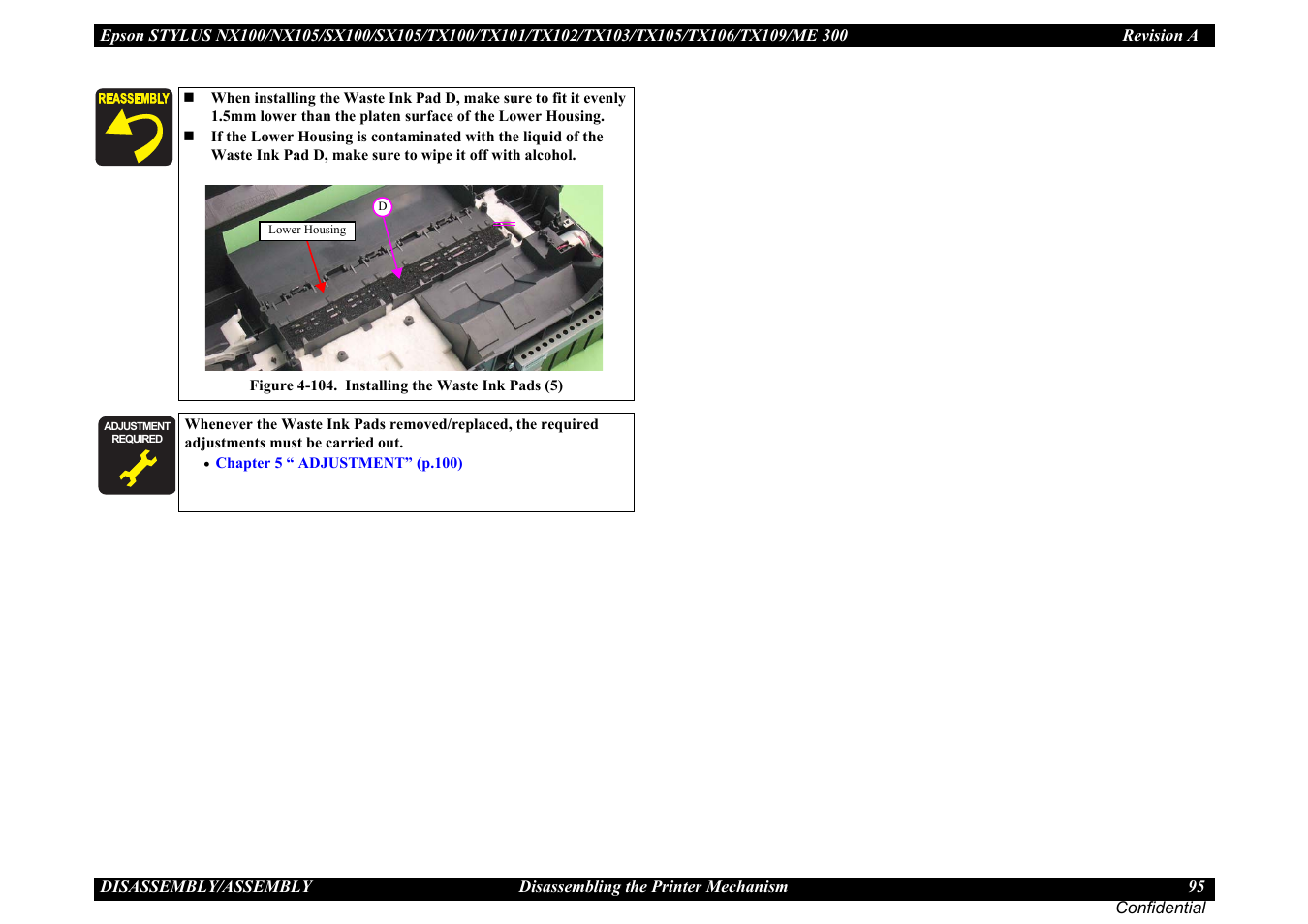 Epson Stylus TX100 User Manual | Page 95 / 113