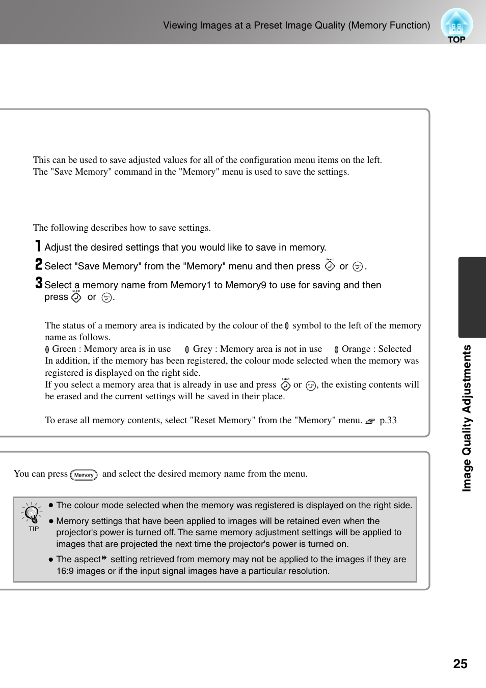 Epson DREAMIO EMP-TW700 User Manual | Page 27 / 60