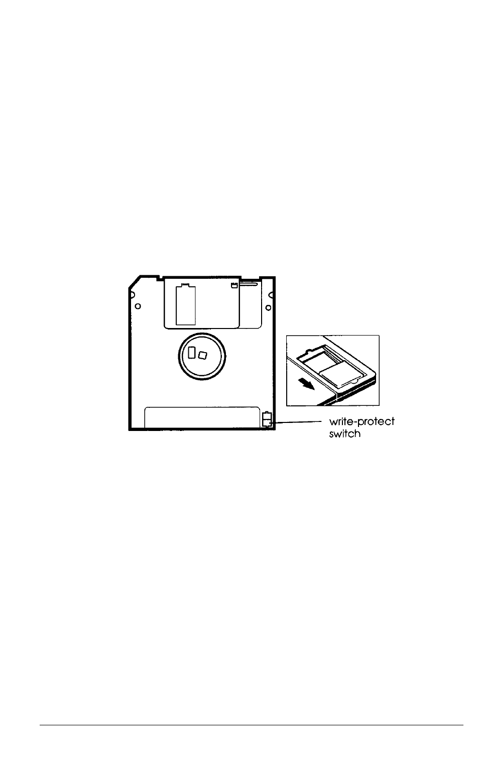 Write-protecting diskettes, Write-protecting diskettes -13 | Epson 4SLC2-50 User Manual | Page 45 / 154