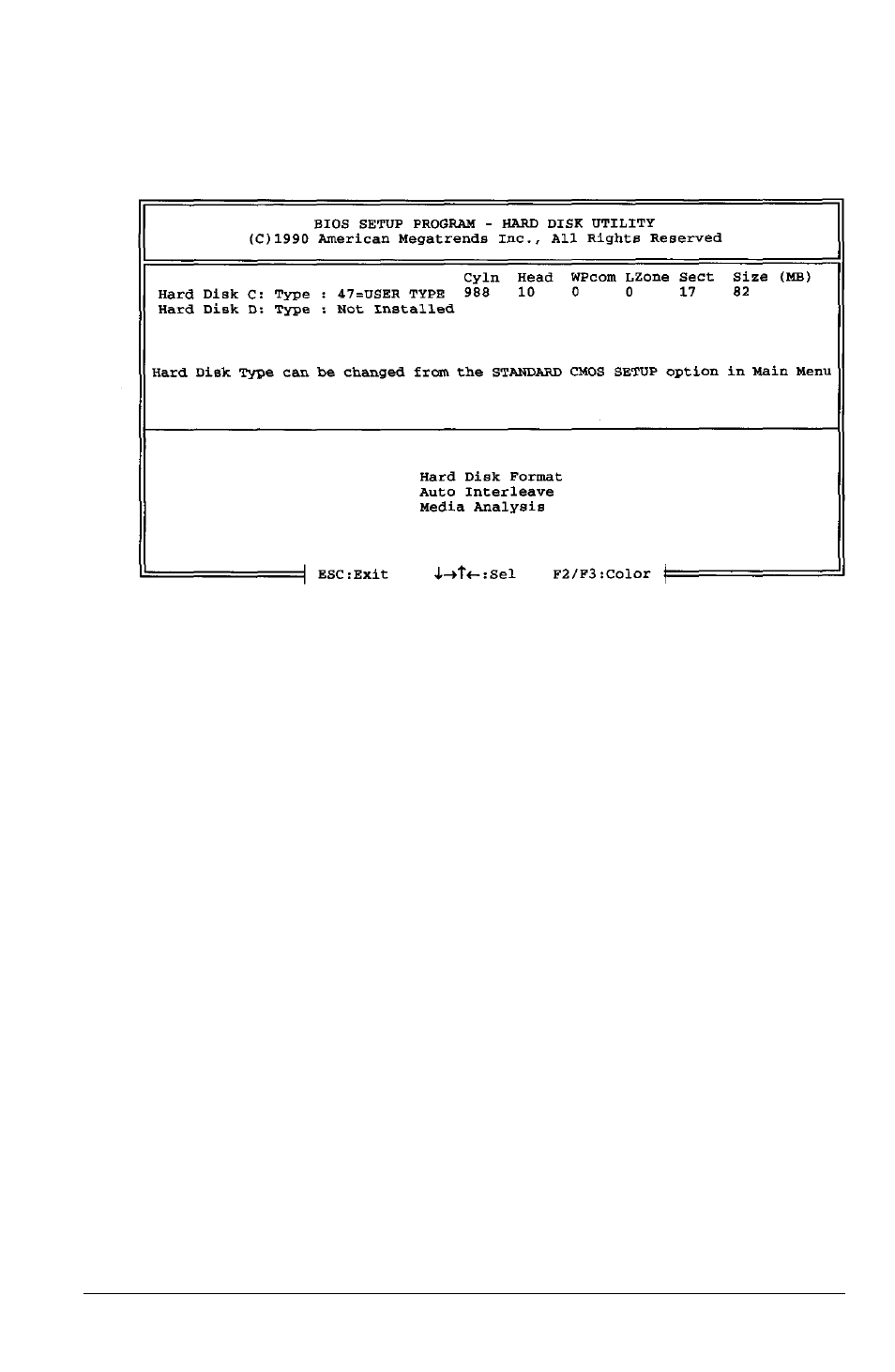 Hard disk format, Hard disk format -14 | Epson 4SLC2-50 User Manual | Page 90 / 154