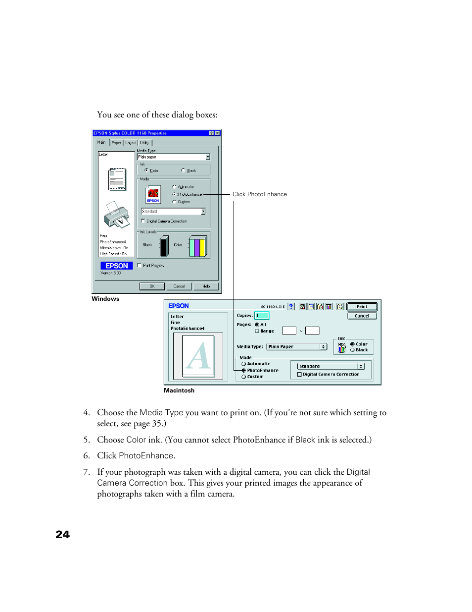 Epson 1160 User Manual | Page 29 / 73