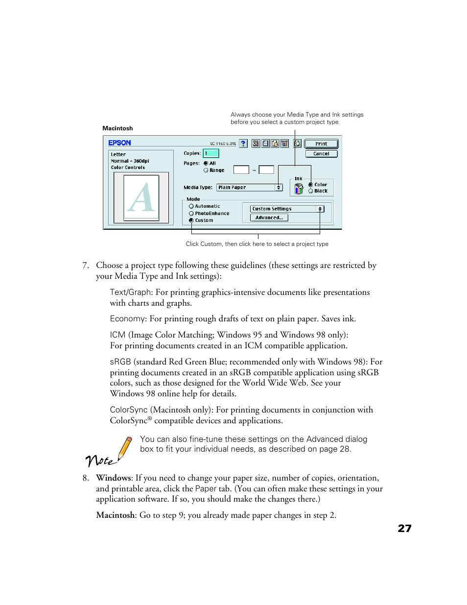 Epson 1160 User Manual | Page 32 / 73