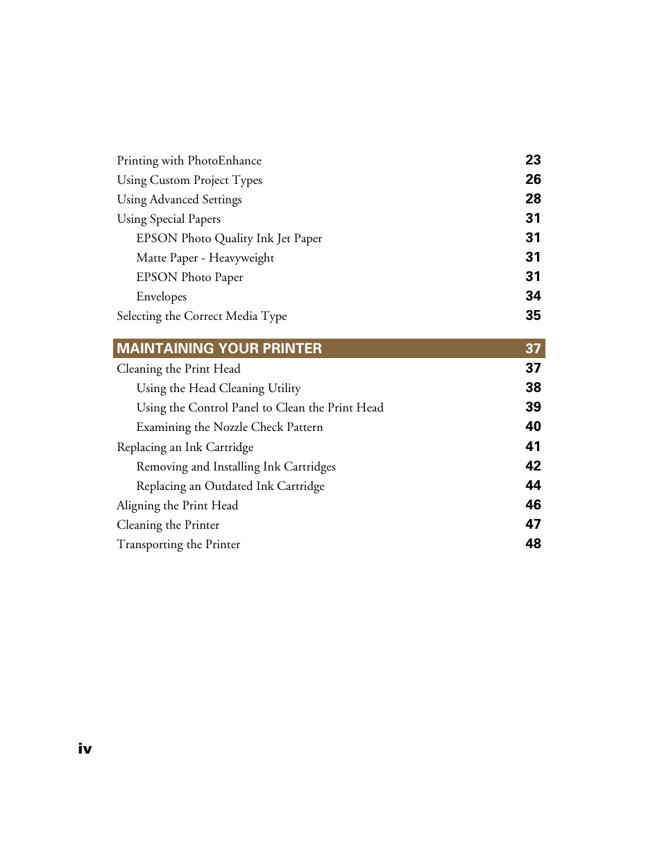 Epson 1160 User Manual | Page 4 / 73