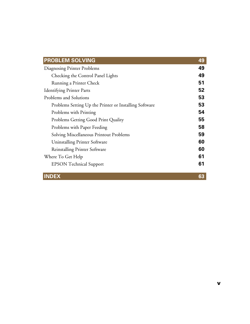 Epson 1160 User Manual | Page 5 / 73