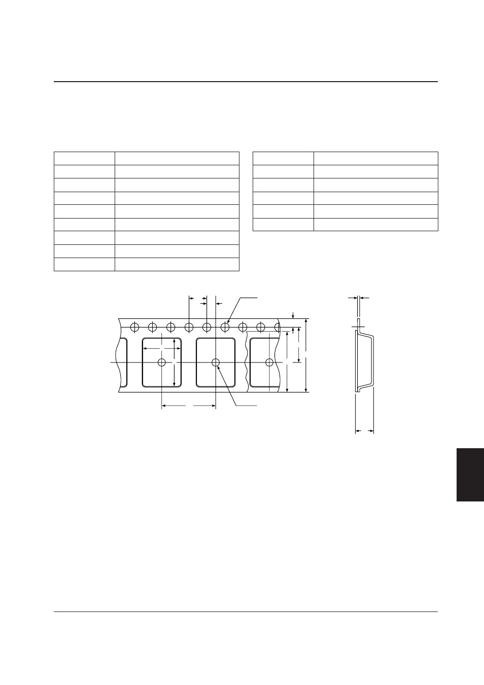 Emboss carrier taping standard (sop5-14pin ), Taping information, Epson | Appendix taping information | Epson Power Supply S1F70000 User Manual | Page 234 / 243