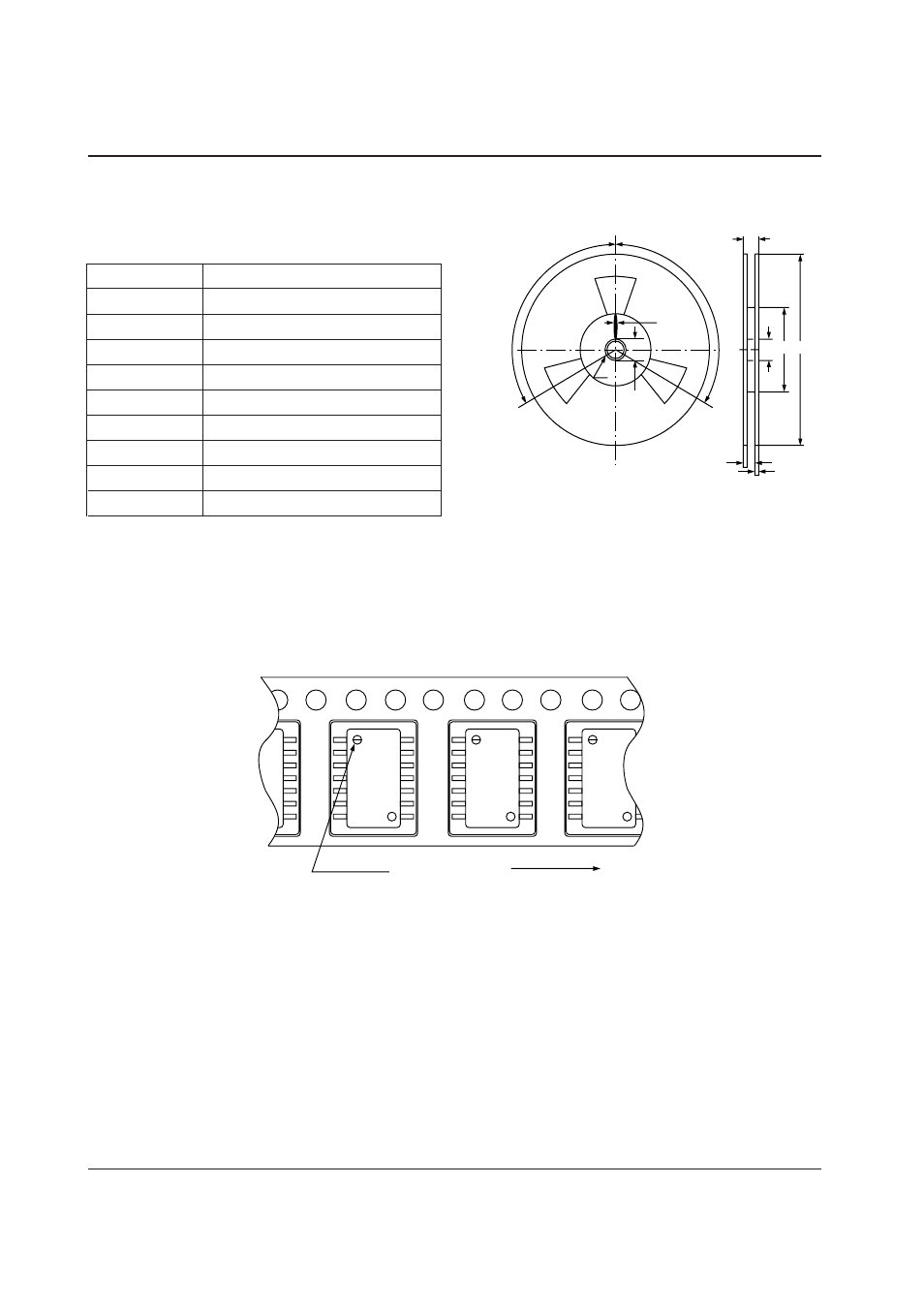 Reel specifications, Device positioning, Epson | Appendix | Epson Power Supply S1F70000 User Manual | Page 235 / 243