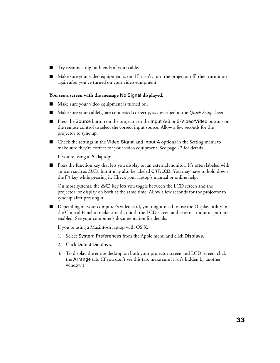 Epson POWERLITE HOME 10+ CPD-1790-4R2 User Manual | Page 33 / 44