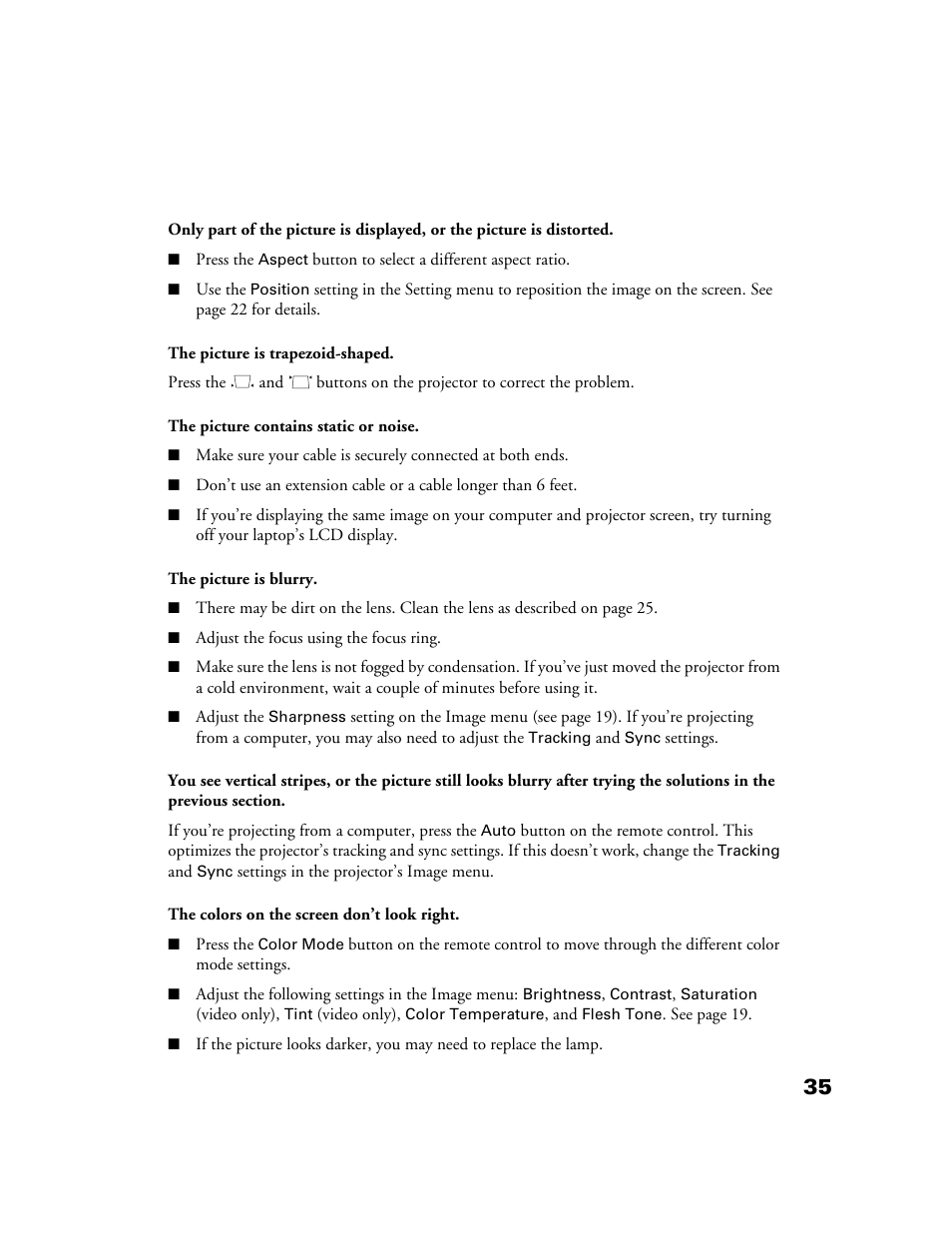 Epson POWERLITE HOME 10+ CPD-1790-4R2 User Manual | Page 35 / 44