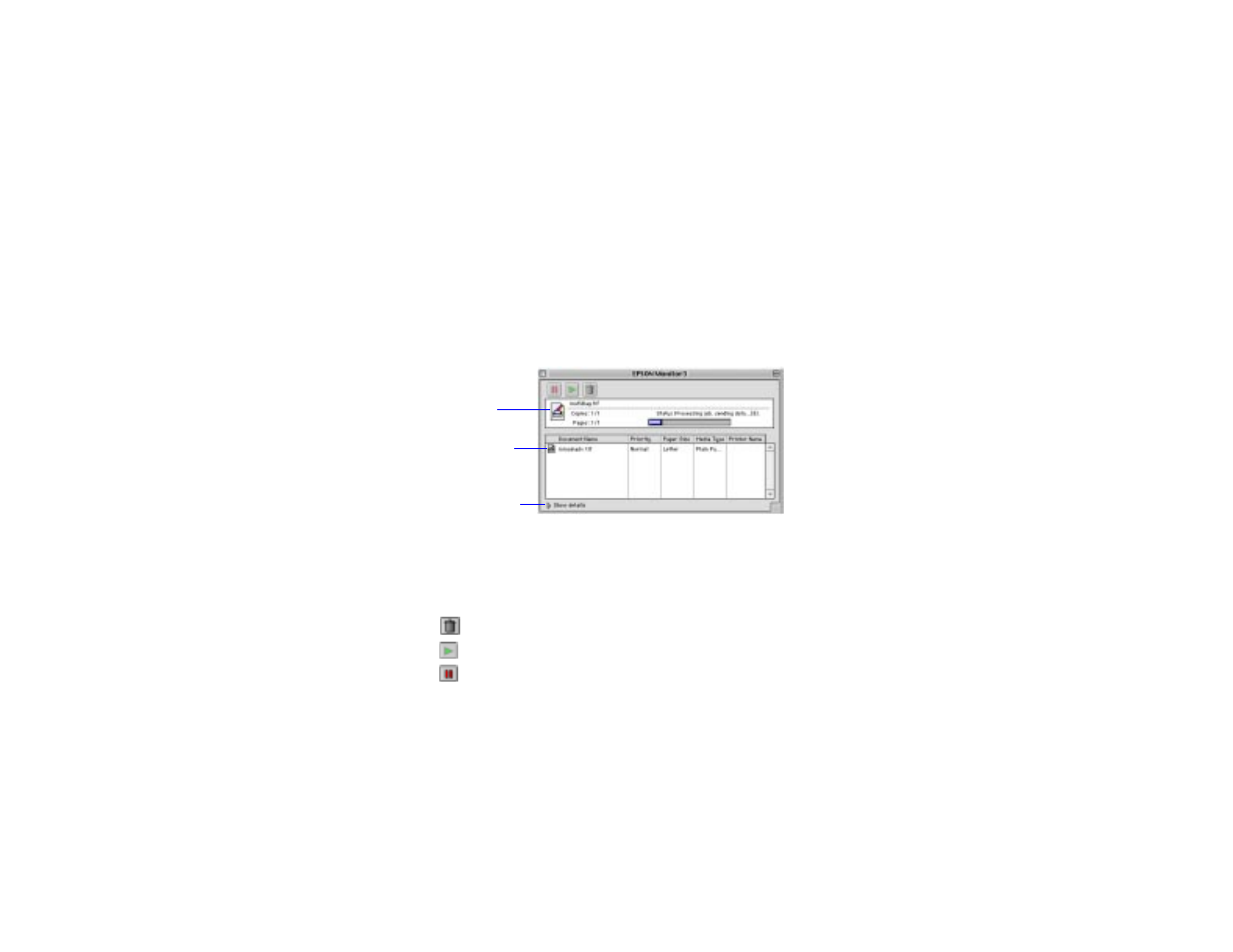 Monitoring print jobs with monitor3 | Epson Photo EX User Manual | Page 29 / 35
