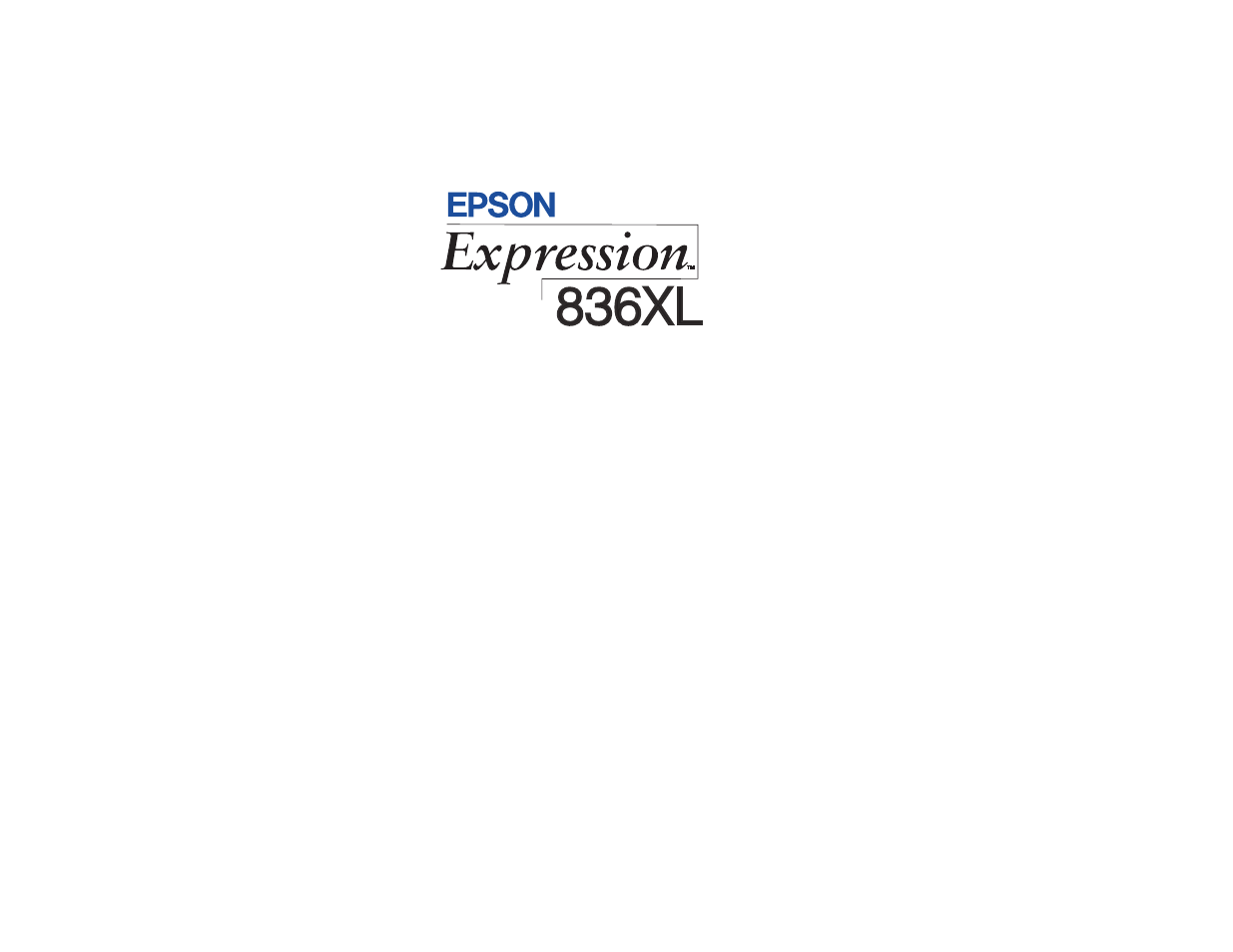 Epson 836XL User Manual | 120 pages