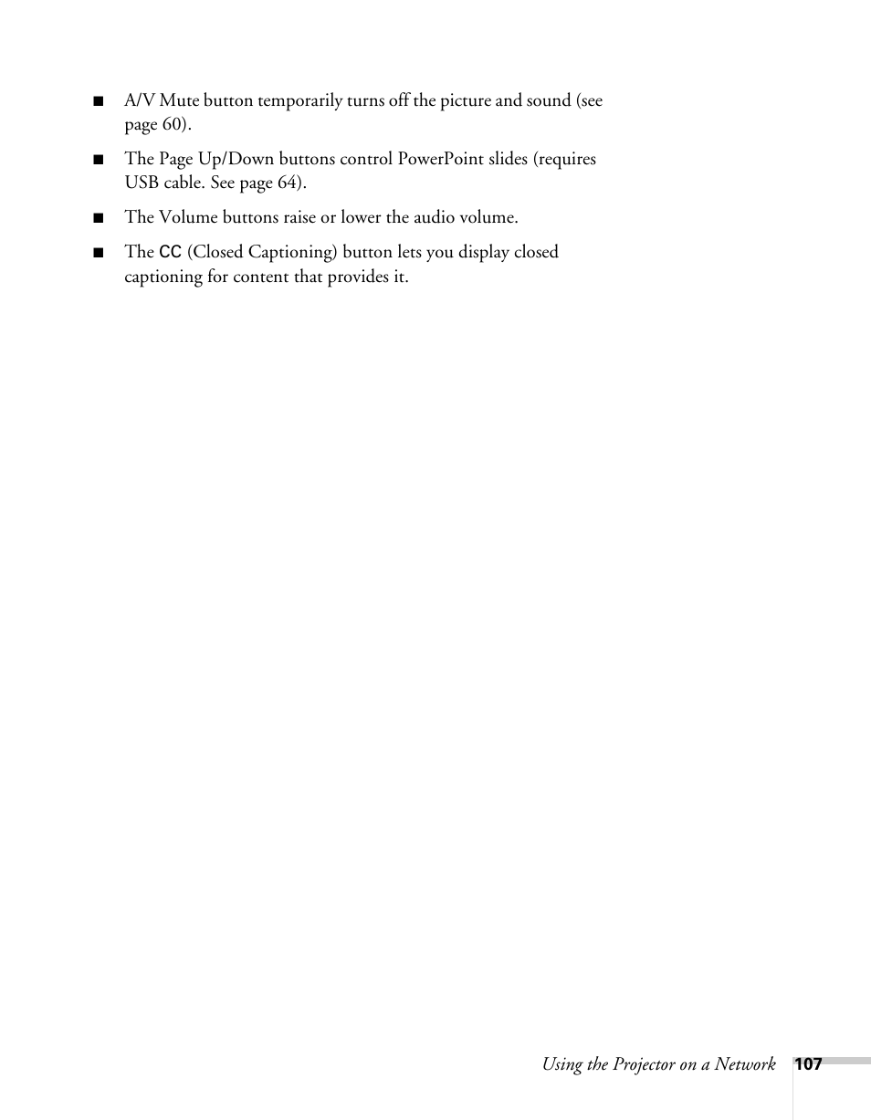 Epson BrightLink 450Wi User Manual | Page 107 / 186